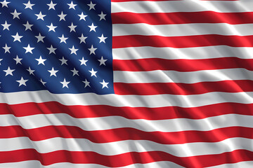 Fototapeta premium United States Flag Waving