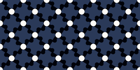 Elegant pattern small dot diamonds motif seamless houndstooth checkered background. Modern style fabric design textile swatch ladies dress, man shirt allover print block. Vector graphic illustration.	