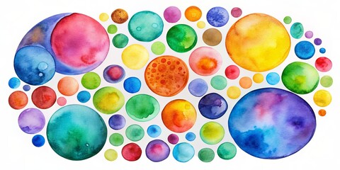Watercolor Abstract Circles, Watercolor , Circles , Abstract Art , Painting