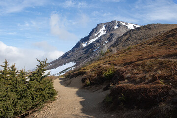 A Hiking Trail Leading to Flat Top Mountain in Anchorage, Alaska