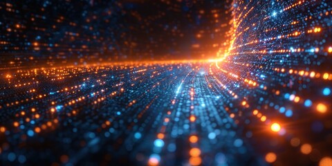 Fototapeta premium Abstract Digital Lightscape