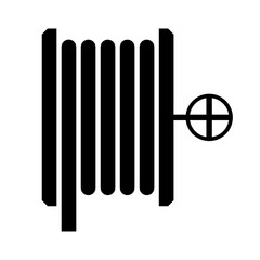 Fire Hose Reel Sign Symbol. Vector Illustration Isolated on White Background.