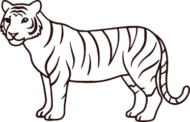Fototapeta premium vector illustration for coloring books. Coloring book for children