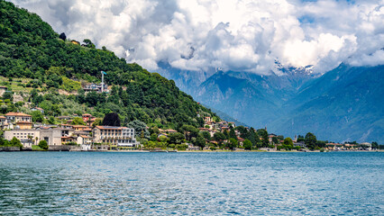 A view of Lake Como from Gravedona