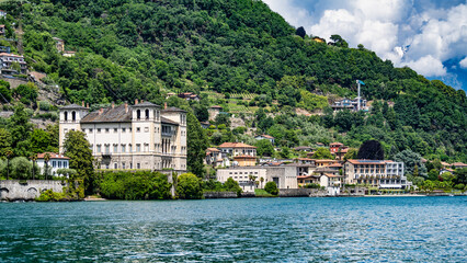 A view of Lake Como from Gravedona