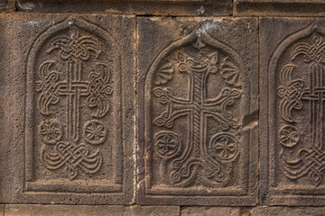 The Tatev Monastery, 9th-century Armenian Apostolic Christian monastery, Armenia.
