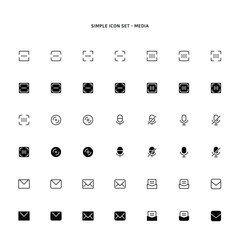 icon for barcode and mail
