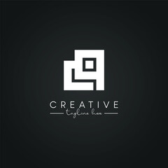 Fototapeta premium Modern Artistic CQ QC Letter Logo. Initial Based Letter Icon Logo.