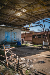 warehouse, rust, junkyard, scrapyard, old storage