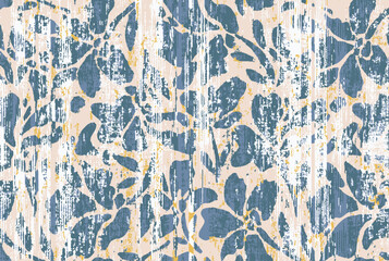 Modern colorful tropical floral pattern. Cute botanical abstract contemporary seamless pattern. Hand drawn unique print.