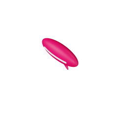 Various 3D icons of message bubbles