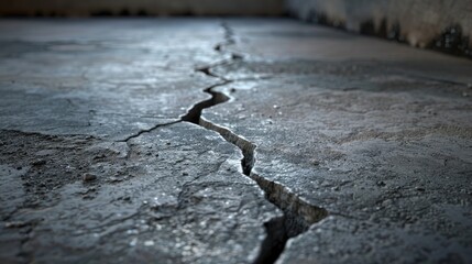 basement crack in floor