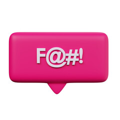 Various 3D icons of message bubbles