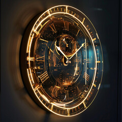 Fototapeta premium clock of the future