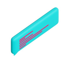 Various 3D cartoon icons of messages