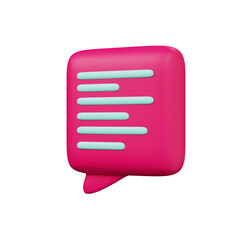 Various 3D Speech bubble icons