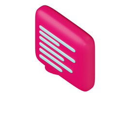 Various 3D Speech bubble icons