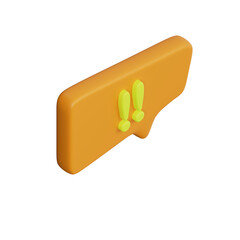 Various 3D cartoon icons of messages
