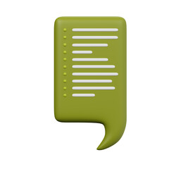 Various 3D cartoon icons of messages