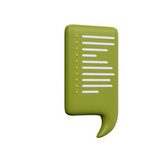 Various 3D cartoon icons of messages