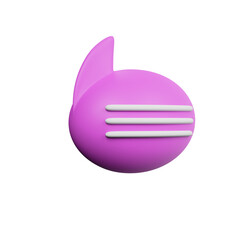 Various 3D Speech bubble icons