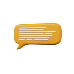 Various 3D cartoon icons of messages