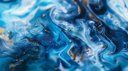 Vivid liquid drops creating a captivating, dynamic backdrop. Vibrant, intertwined liquid patterns on a light, pastel background.  