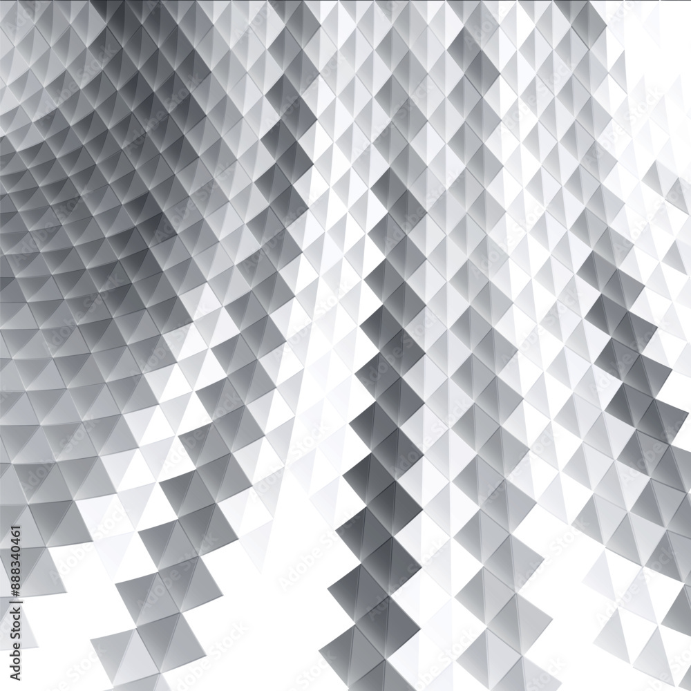 Poster Abstract soft gradient art and triangle shapes perspective background.