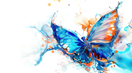 abstract background with butterfly