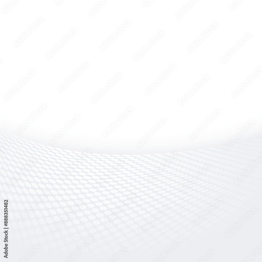 Poster black and white soft grey color tone, abstract wavy dotted lines halftone background banner design. 