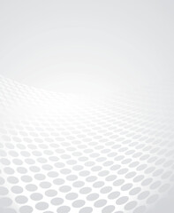 Black and white soft grey color tone, abstract wavy dotted lines halftone background banner design. Vector illustration.
