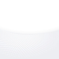 Black and white soft grey color tone, abstract wavy dotted lines halftone background banner design. Vector illustration.