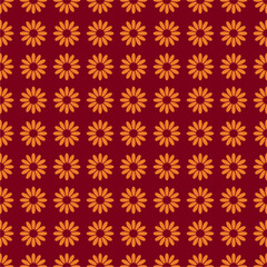 Seamless decorative pattern with flowers wallpaper festive birthday background art decor design for textile, paper	
