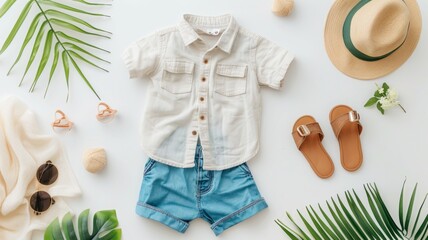 Summer Vacation Outfit for Kids.