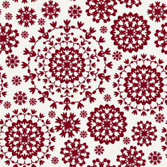 Seamless decorative pattern with flowers wallpaper festive birthday background art decor design for textile, paper	
