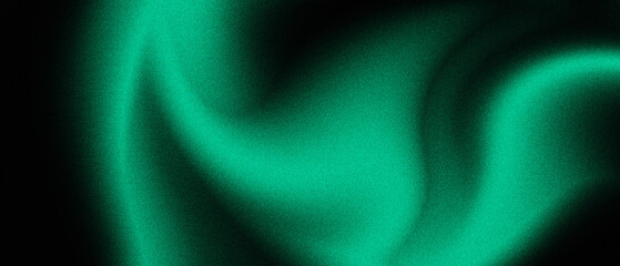 Abstract Noisy Shamrock Green Colored Grainy Gradient Background Blurry Noise Trendy Grain Backgrounds For Banner, Poster, Wallpaper, Backdrop, Presentation