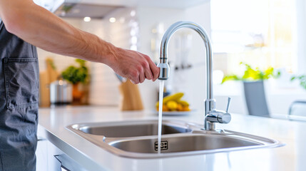 Plumber Replacing a Kitchen Faucet