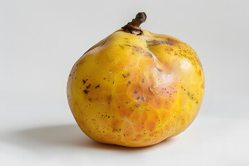Whole Quince fruit on a white background