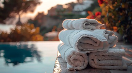 A latest and stylish towel in the chill of evening