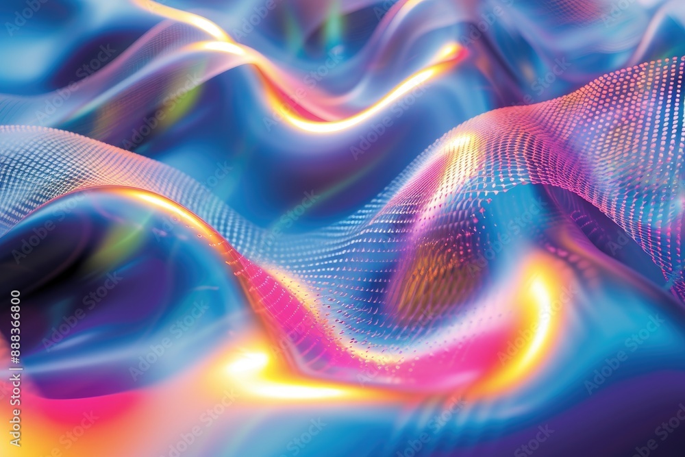 Aufkleber , background showcasing the principles of wave optics and diffraction