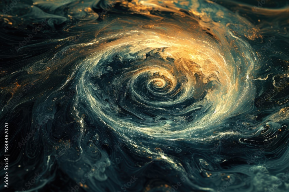Aufkleber swirling fiery nebula., chaotic abstract background with swirling vortexes