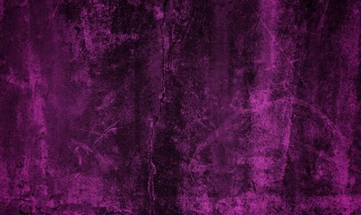 blank dark violet or purple soft grained cement stone tile texture background with dark gradient corner. abstract vignette violet or purple plaster wall background.