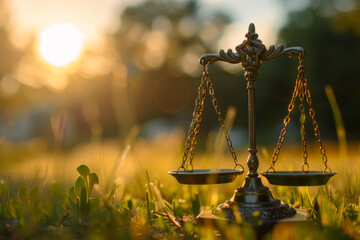 Balancing Scale Closeup