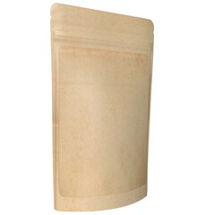 Naklejka premium A brown paper bag with a white background