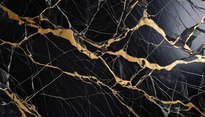 captivating black marble texture with striking golden veins and intricate patterns showcasing nature s exquisite