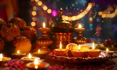 Celebrate Diwali with vibrant lights and traditional sweets on November 4th