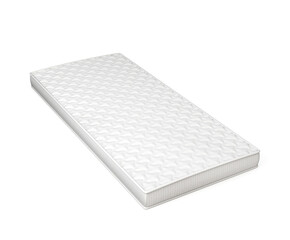 white mattress isolated on white background
