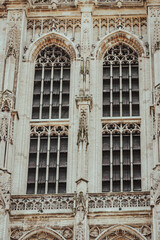 Huge windows of Antwerp's church