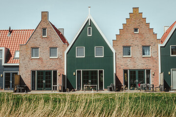 Typical Belgium houses in Volendam