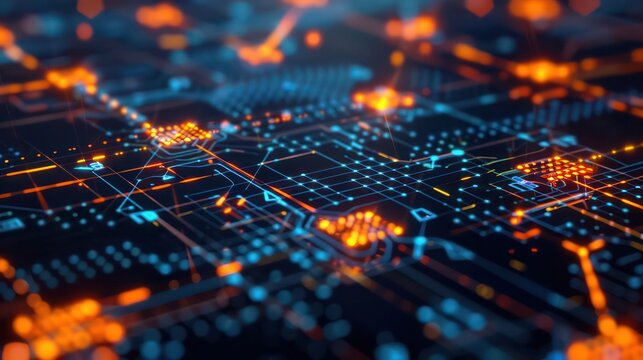 image of an encrypted financial ecosystem, with secure data streams flowing between shielded nodes in a network